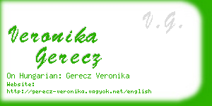 veronika gerecz business card